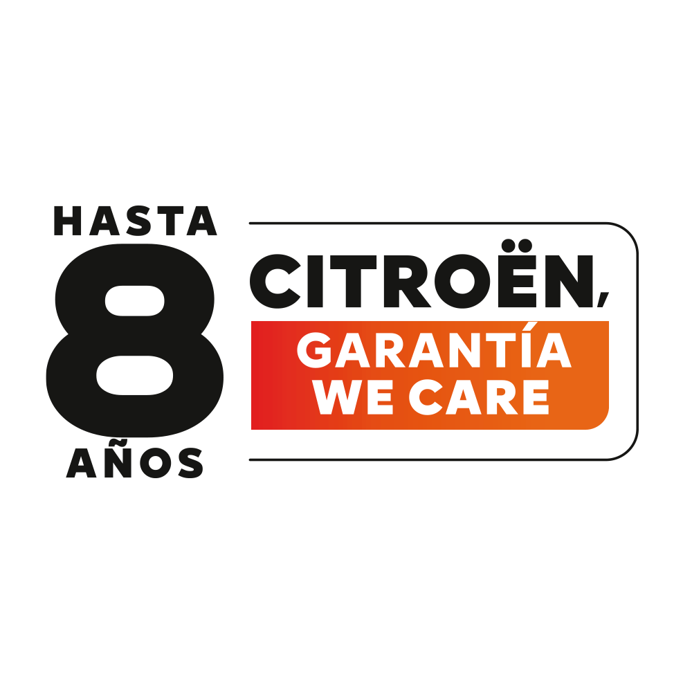 Citroën 8‑year warranty badge highlighting extended vehicle coverage